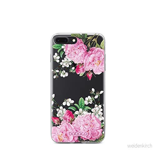 ERT GROUP mobiltelefonfodral för Iphone 7 PLUS/ 8 PLUS originalt och officiellt licensierat Babaco mönster Flowers 046 optimalt anpassad till formen på mobiltelefonen, gedeeltelijk transparant 5905131330345