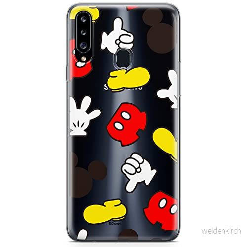 ERT GROUP mobiltelefonfodral för Samsung A20S originalt och officiellt licensierat Disney mönster Mickey 046 optimalt anpassad till formen på mobiltelefonen, gedeeltelijk transparant 5905131807151