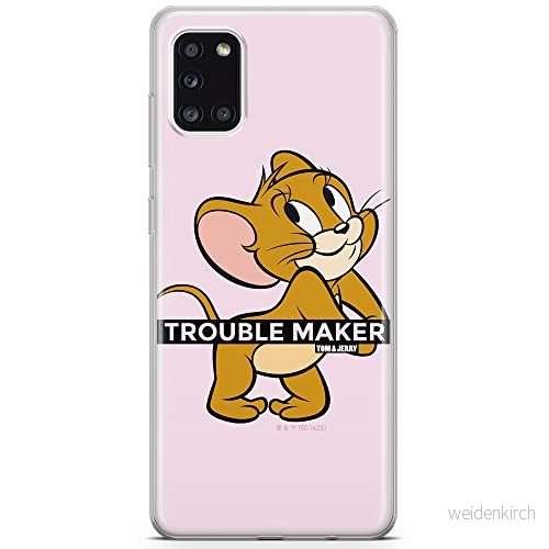 ERT GROUP mobiltelefonfodral för Samsung A31 originalt och officiellt licensierat Tom and Jerry mönster 012 optimalt anpassad till formen på mobiltelefonen, fodral tillverkad av TPU plast 5904805269370