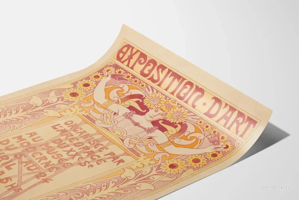 Vintage affisch för konstutställning på modernmuseet - Bild 3