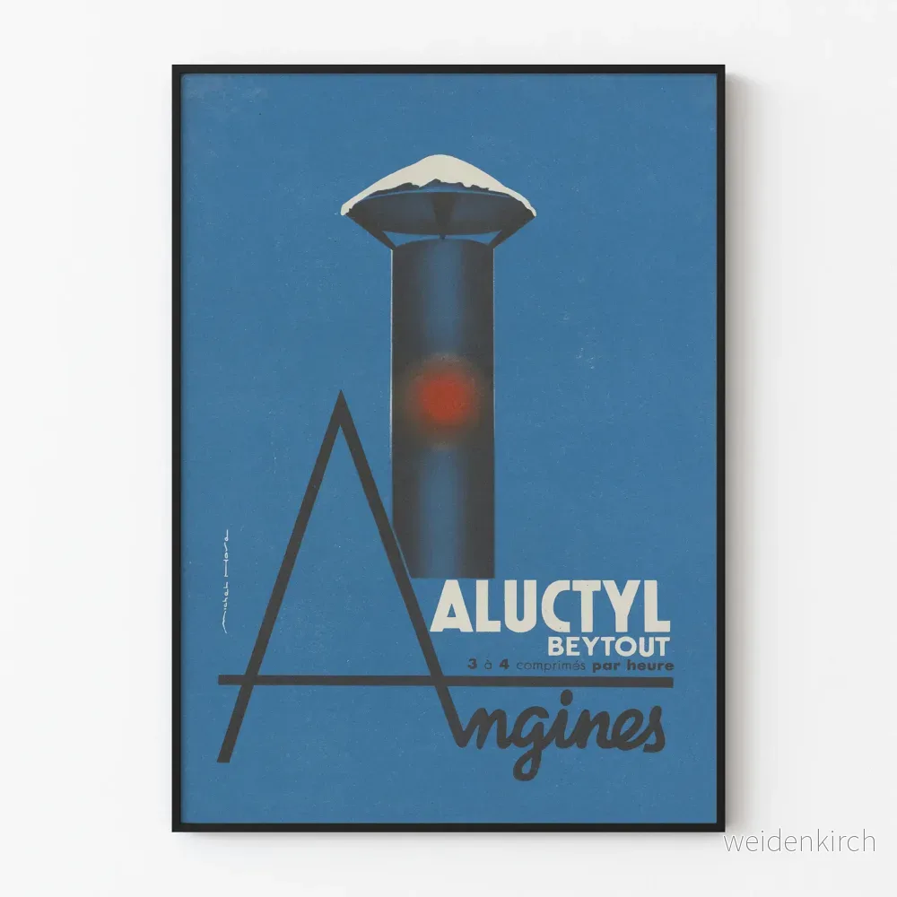 Vintage reklamposter Aluctyl Beytout