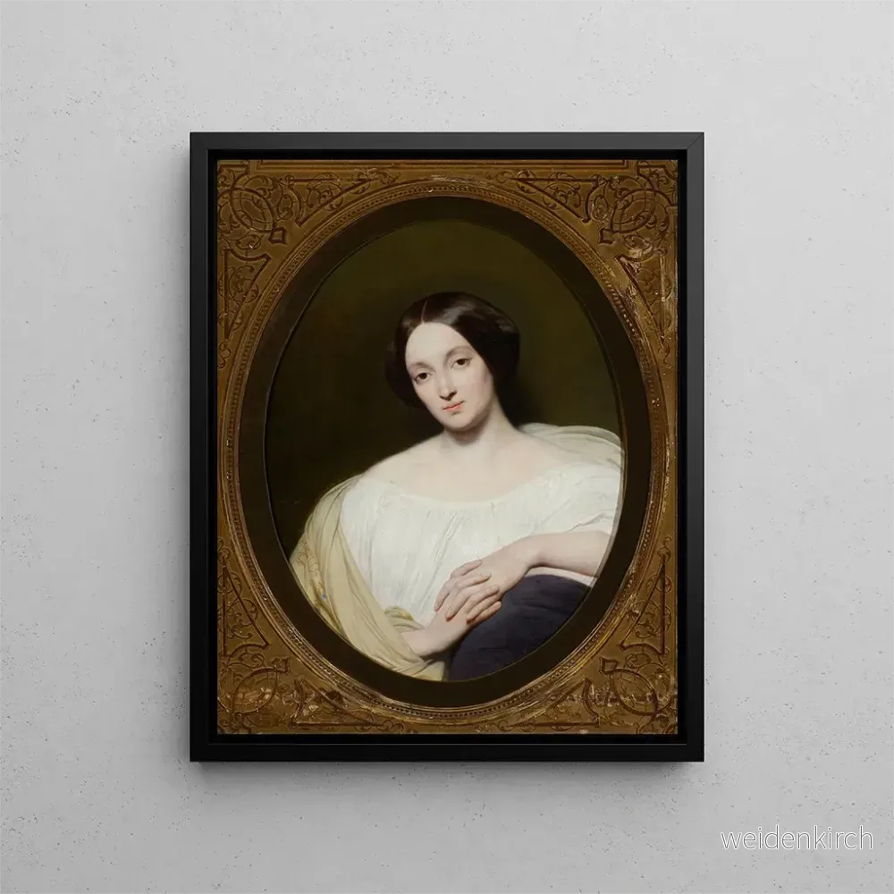 Målning Portrait av Katarzyna Potocka född Branicka 1825-1907 - Ary Scheffer | Konsttryck