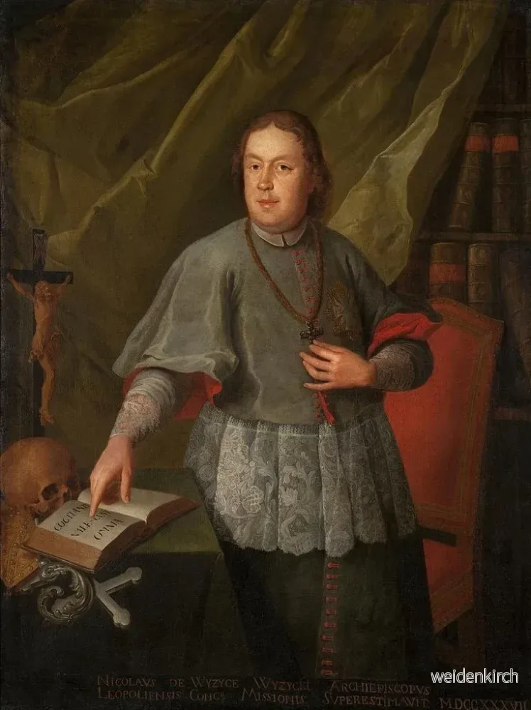 Målning Porträtt av Mikołaj Wyżycki, född 1757, ärkebiskop av Lviv - Anonym | Konsttryck - Bild 2