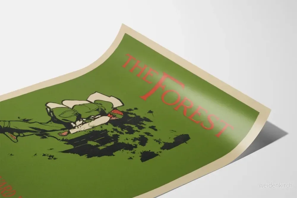 Vintageposter The Forest - Natur- och vandringsväggdekoration - Bild 3