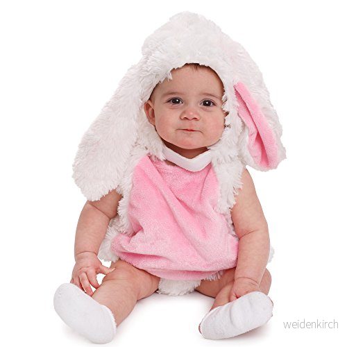 Dress Up America Baby Plush Bunny Cozy Rabbit Vacker klänningsset för rollspel 86138921394