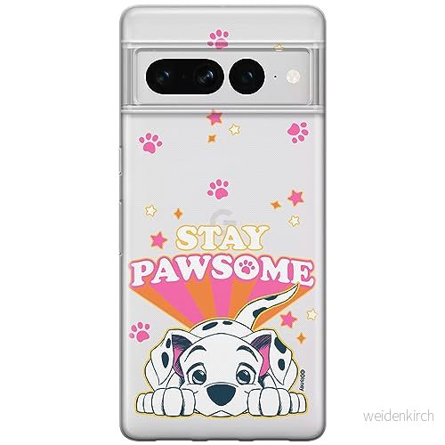 ERT GROUP mobiltelefonfodral för Google PIXEL 7 PRO originalt och officiellt licensierat Disney mönster Dalmatian 007 optimalt anpassad till formen på mobiltelefonen, gedeeltelijk transparant 5905795176174