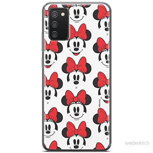 ERT GROUP mobiltelefonfodral för Samsung A02S originalt och officiellt licensierat Disney mönster Minnie 058 optimalt anpassad till formen på mobiltelefonen, fodral tillverkad av TPU plast 5903040225677