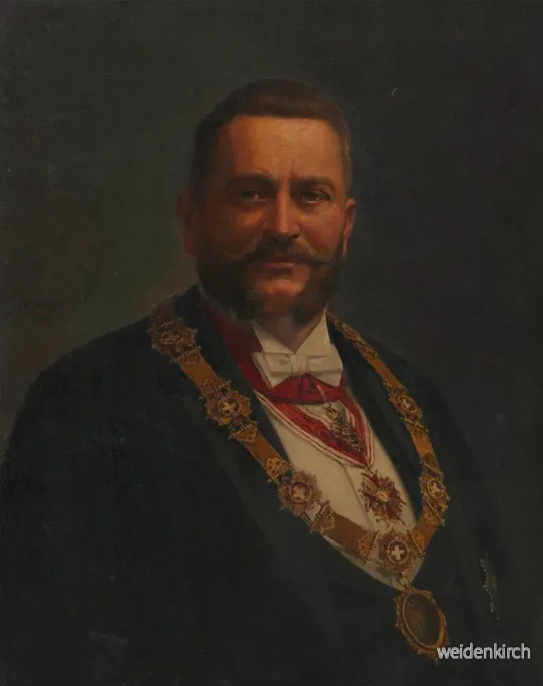Målning Josef Strobach 1. Vizebürgermeister - Adolf Mayerhofer | Konsttryck - Bild 2