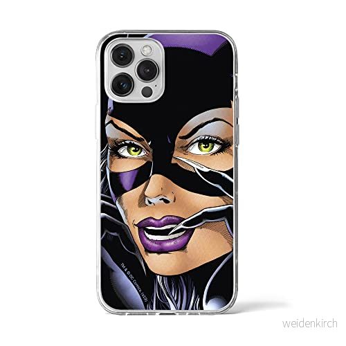 ERT GROUP mobiltelefonfodral för Apple Iphone 12 PRO MAX originalt och officiellt licensierat DC mönster Catwoman 005 Vit anpassad till formen på mobiltelefonen, fodral tillverkad av TPU plast 5903932000689