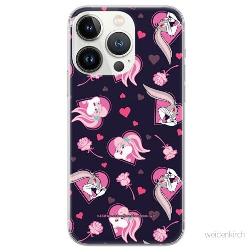 ERT GROUP mobiltelefonfodral för Iphone 13 PRO MAX originalt och officiellt licensierat Looney Tunes mönster Lola & Bugs 003 anpassad till formen på mobiltelefonen, fodral tillverkad av TPU plast 5905795134457