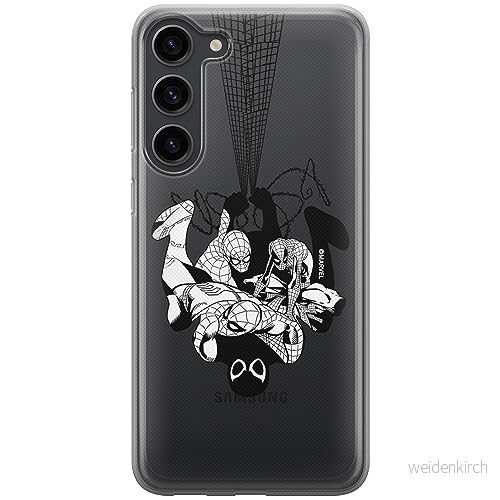 ERT GROUP mobiltelefonfodral för Samsung S23 PLUS originalt och officiellt licensierat Marvel mönster Spider Man 043 optimalt anpassad till formen på mobiltelefonen, gedeeltelijk transparant 5905795019440
