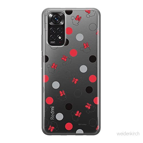 ERT GROUP mobiltelefonfodral för Xiaomi REDMI NOTE 11S 4G / 11 originalt och officiellt licensierat Disney mönster Minnie 004, gedeeltelijk transparant 5905511559618