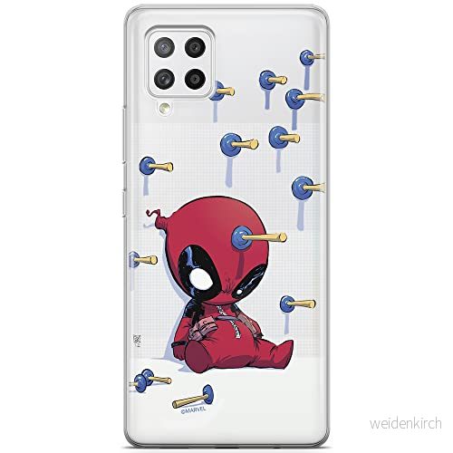 ERT GROUP mobiltelefonfodral för Samsung A42 5G originalt och officiellt licensierat Marvel mönster Deadpool 005 optimalt anpassad till formen på mobiltelefonen, gedeeltelijk transparant 5903040244432