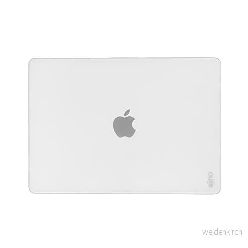aiino italian ideas Soft Shell Cover Halvtransparent MacBook, Hård finish Matt, Lätt och tålig, Skyddsfodral för MacBook Pro 14" M1 (2021), Reptålig stötsäker, Vit 8059015745217