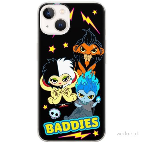 ERT GROUP mobiltelefonfodral för Iphone 13 originalt och officiellt licensierat Disney mönster Villains 004 optimalt anpassad till formen på mobiltelefonen, fodral tillverkad av TPU plast 5905131379306