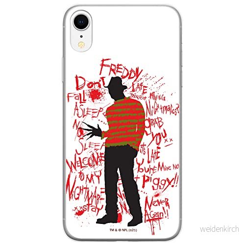 ERT GROUP mobiltelefonfodral för Iphone XR originalt och officiellt licensierat Horror mönster Nightmare of Elm Street 010 anpassad till formen på mobiltelefonen, fodral tillverkad av TPU plast 5905511092450