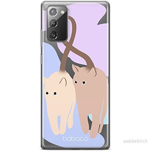 ERT GROUP mobiltelefonfodral för Samsung GALAXY NOTE 20 originalt och officiellt licensierat Babaco mönster Cats 013 optimalt anpassad till formen på mobiltelefonen, gedeeltelijk transparant 5905131087577