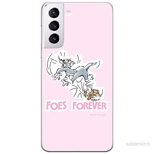 ERT GROUP mobiltelefonfodral för Samsung S21 originalt och officiellt licensierat Tom and Jerry mönster 010 optimalt anpassad till formen på mobiltelefonen, fodral tillverkad av TPU plast 5904805267918