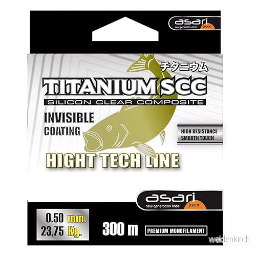 ASARI B/300m TITANIUM SCC gris 0,45 mm, utrustning för sportfiske och kustnära turer 8430292308768