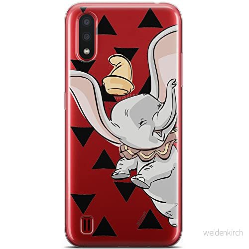 ERT GROUP mobiltelefonfodral för Samsung A01 originalt och officiellt licensierat Disney mönster Dumbo 001 optimalt anpassad till formen på mobiltelefonen, gedeeltelijk transparant 5904805429767