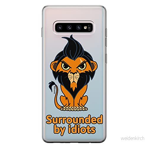 ERT GROUP mobiltelefonfodral för Samsung S10 PLUS originalt och officiellt licensierat Disney mönster Scar 001 optimalt anpassad till formen på mobiltelefonen, gedeeltelijk transparant 5905131438560