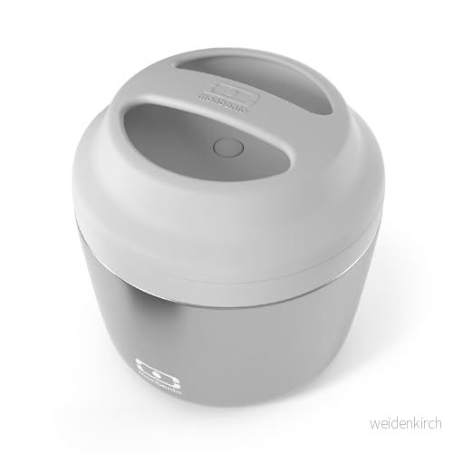 monbento MB Element metallic Silver Isotermisk lunchlåda Lufttät Håller din måltid varm och sval i upp till 10 timmar Perfekt för arbete/skola BPA fri 3760192687645