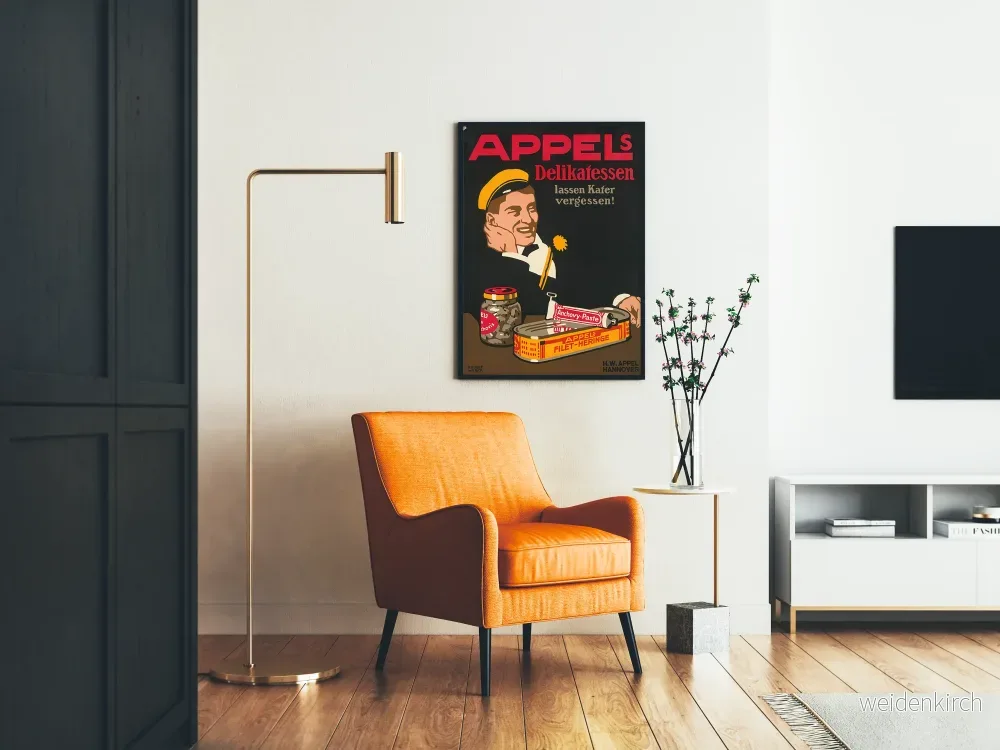 Vintageposter med apelsin Delikatessen för väggdekoration - Bild 2