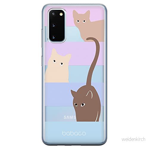 ERT GROUP mobiltelefonfodral för Samsung S20 / S11E originalt och officiellt licensierat Babaco mönster Cats 014 optimalt anpassad till formen på mobiltelefonen, gedeeltelijk transparant 5905131067081