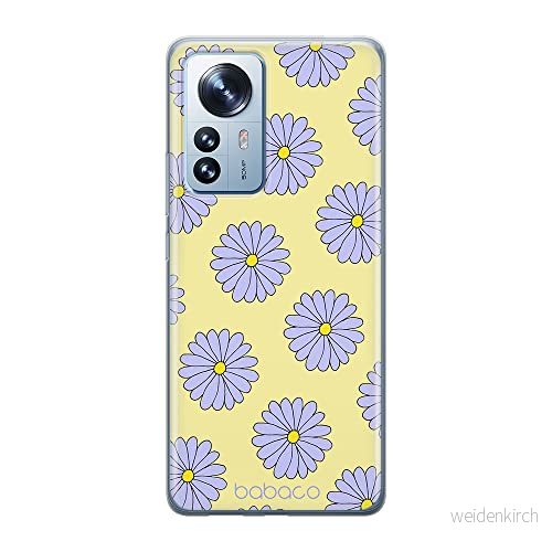 ERT GROUP mobiltelefonfodral för Xiaomi 12 / 12X originalt och officiellt licensierat Babaco mönster Flowers 021 optimalt anpassad till formen på mobiltelefonen, fodral tillverkad av TPU plast 5905511486228