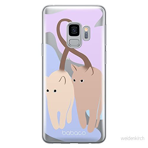 ERT GROUP mobiltelefonfodral för Samsung S9 originalt och officiellt licensierat Babaco mönster Cats 013 optimalt anpassad till formen på mobiltelefonen, gedeeltelijk transparant 5905131087379