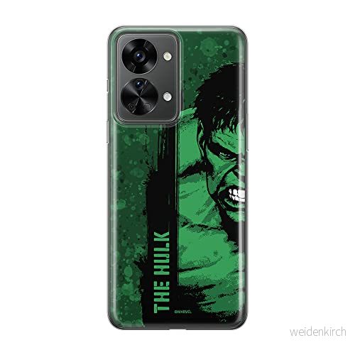 ERT GROUP mobiltelefonfodral för Oneplus NORD 2T 5G originalt och officiellt licensierat Marvel mönster Hulk 001 optimalt anpassad till formen på mobiltelefonen, fodral tillverkad av TPU plast 5905511280420