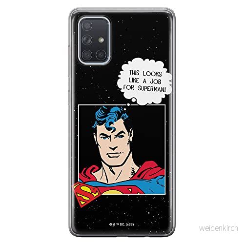 ERT GROUP mobiltelefonfodral för Samsung A71 originalt och officiellt licensierat DC mönster Superman 037 optimalt anpassad till formen på mobiltelefonen, fodral tillverkad av TPU plast 5905131570918