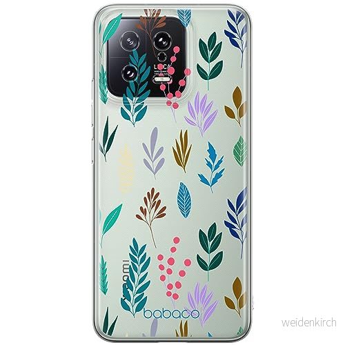 ERT GROUP mobiltelefonfodral för Xiaomi 13 originalt och officiellt licensierat Babaco mönster Plants 014 optimalt anpassad till formen på mobiltelefonen, gedeeltelijk transparant 5905511902568