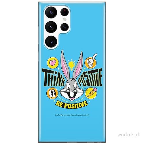 ERT GROUP mobiltelefonfodral för Samsung S22 ULTRA originalt och officiellt licensierat Looney Tunes mönster Bugs 019 optimalt anpassad till formen på mobiltelefonen, fodral tillverkad av TPU plast 5905795083298