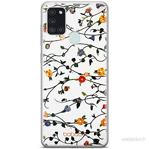 ERT GROUP mobiltelefonfodral för Samsung A21s originalt och officiellt licensierat Babaco mönster Flowers 008 optimalt anpassad till formen på mobiltelefonen, fodral tillverkad av TPU plast 5903040258248