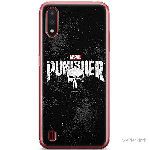 ERT GROUP mobiltelefonfodral för Samsung A01 originalt och officiellt licensierat Marvel mönster Punisher 003 optimalt anpassad till formen på mobiltelefonen, fodral tillverkad av TPU plast 5904805426483