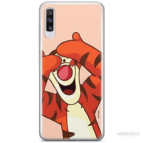 ERT GROUP mobiltelefonfodral för Samsung A70 originalt och officiellt licensierat Disney mönster Winnie the Pooh and friends 035 anpassad till formen på mobiltelefonen, fodral tillverkad av TPU plast 5903537491516