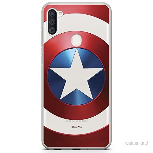 ERT GROUP mobiltelefonfodral för Samsung A03S originalt och officiellt licensierat Marvel mönster Captain America 025 optimalt anpassad till formen på mobiltelefonen, gedeeltelijk transparant 5903932991390