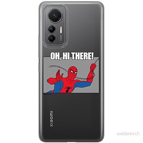 ERT GROUP mobiltelefonfodral för Xiaomi 12 LITE originalt och officiellt licensierat Marvel mönster Spider Man 032 optimalt anpassad till formen på mobiltelefonen, gedeeltelijk transparant 5905795008598
