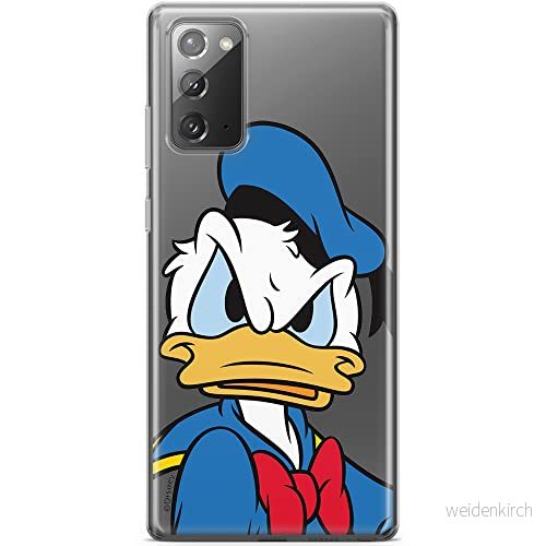 ERT GROUP mobiltelefonfodral för Samsung GALAXY NOTE 20 originalt och officiellt licensierat Disney mönster Donald 003 optimalt anpassad till formen på mobiltelefonen, gedeeltelijk transparant 5903040447888