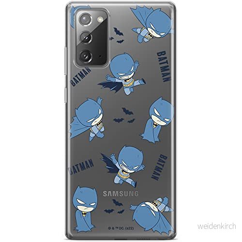 ERT GROUP mobiltelefonfodral för Samsung GALAXY NOTE 20 originalt och officiellt licensierat DC mönster Batman 076 optimalt anpassad till formen på mobiltelefonen, gedeeltelijk transparant 5905131506603