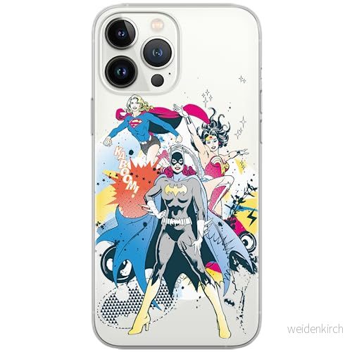 ERT GROUP mobiltelefonfodral för Iphone 13 PRO MAX originalt och officiellt licensierat DC mönster Super Girls 001 Vit optimalt anpassad till formen på mobiltelefonen, gedeeltelijk transparant 5903932874167