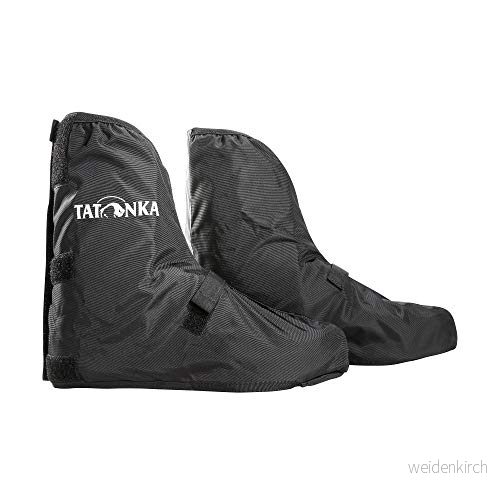 Cykelöverskor Tatonka Velo Gaiter M (storlek 3942) vattentäta överdragsskor med reflekterande ränder och justerbar benbredd storlek (skostorlek dam herr svart 4013236335101