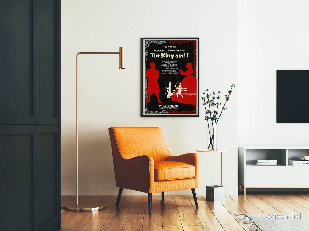 Vintage teaterposter The King and I av Rodgers och Hammerstein - Bild 2
