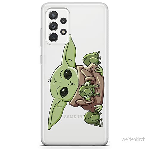 ERT GROUP mobiltelefonfodral för Samsung A72 5G originalt och officiellt licensierat Star Wars mönster Baby Yoda 014 optimalt anpassad till formen på mobiltelefonen, gedeeltelijk transparant 5904805056321