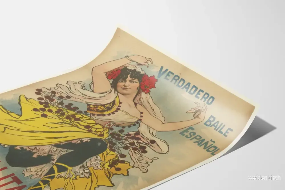 Vintageposter Estrellita Dansare Spansk Väggdekoration - Bild 3
