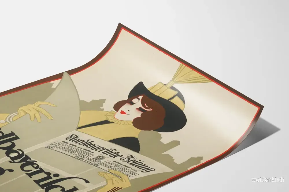 Vintageaffisch Nordbayerische Zeitung väggdekoration - Bild 3