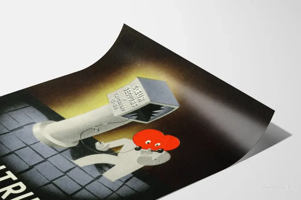 Vintageposter Trinitrine Laleuf för retro väggdekoration - Bild 3