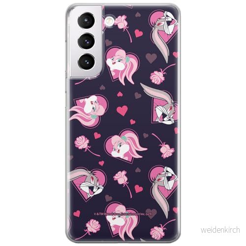 ERT GROUP mobiltelefonfodral för Samsung S21 originalt och officiellt licensierat Looney Tunes mönster Lola & Bugs 003 anpassad till formen på mobiltelefonen, fodral tillverkad av TPU plast 5905795134358