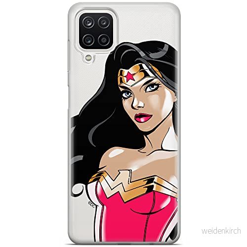 ERT GROUP mobiltelefonfodral för Samsung A12 / M12 originalt och officiellt licensierat DC mönster Wonder Woman 004 optimalt anpassad till formen på mobiltelefonen, gedeeltelijk transparant 5903040102985